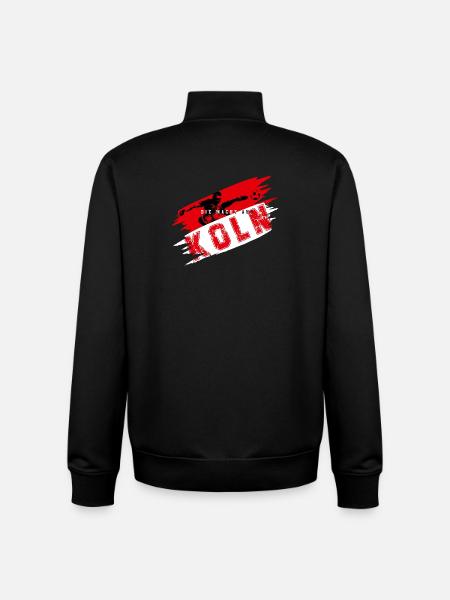 Fussball Köln Ruhrpott - Unisex Organic Zip Sweatshirt von Stanley/Stella - Schwarz