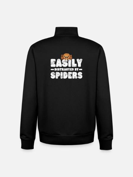 Spider Tarantula - Unisex Organic Zip Sweatshirt by Stanley/Stella - black