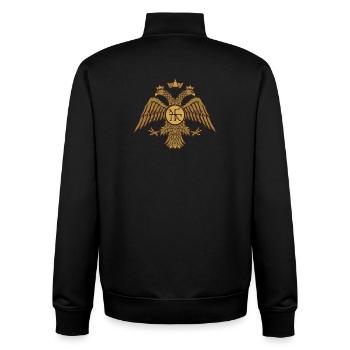 Byzantine Empire - Unisex Organic Zip Sweatshirt by Stanley/Stella - black - Back - AI Model Male 185 light (185cm)