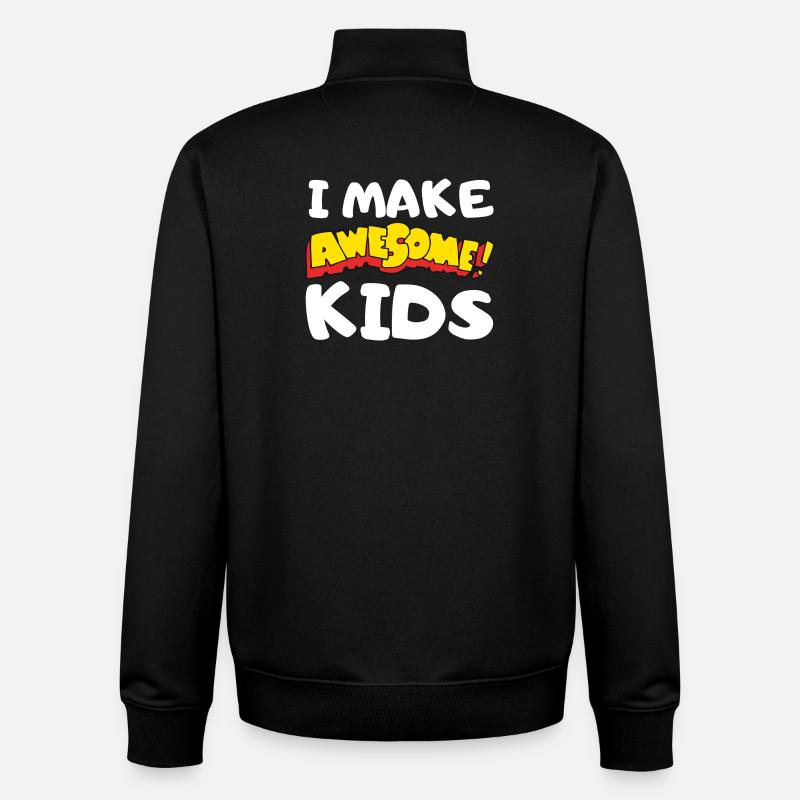 Ich mache tolle Kids Comic - Unisex Organic Zip Sweatshirt von Stanley/Stella - Schwarz