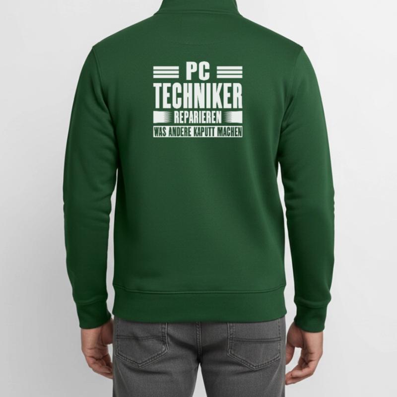 Service Technician Support Solution Quote Service PC Unisex Organic Zip Sweatshirt by Stanley/Stella