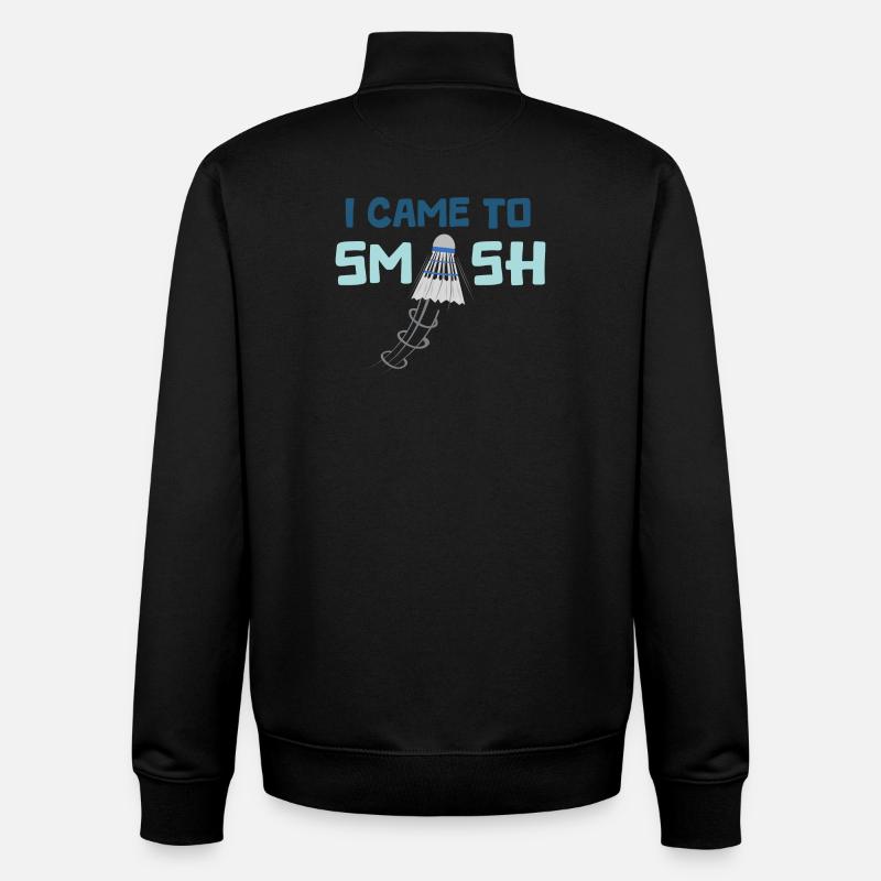 I came to smash - Sweat zippé unisexe en coton bio Stanley/Stella - noir