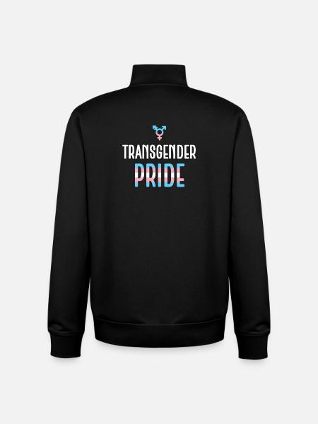 LGBTQ Pride Month - Transgender Pride - Unisex Organic Zip Sweatshirt by Stanley/Stella - black