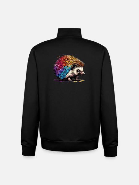 Igel - Unisex Organic Zip Sweatshirt von Stanley/Stella - Schwarz