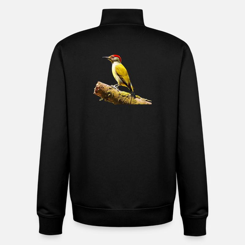 Grünspecht - Unisex Organic Zip Sweatshirt von Stanley/Stella - Schwarz