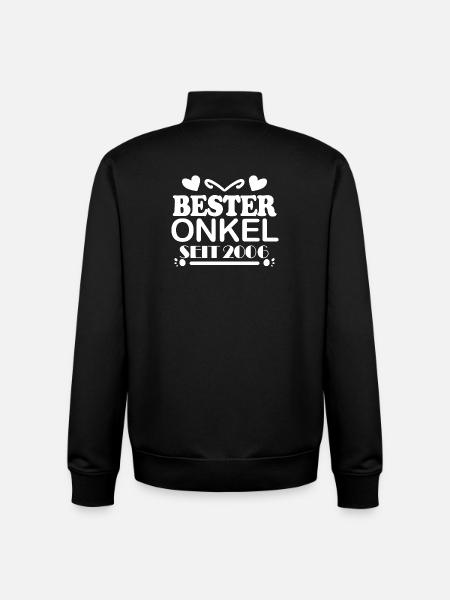 Bester Onkel seit 2006 - Unisex Organic Zip Sweatshirt von Stanley/Stella - Schwarz