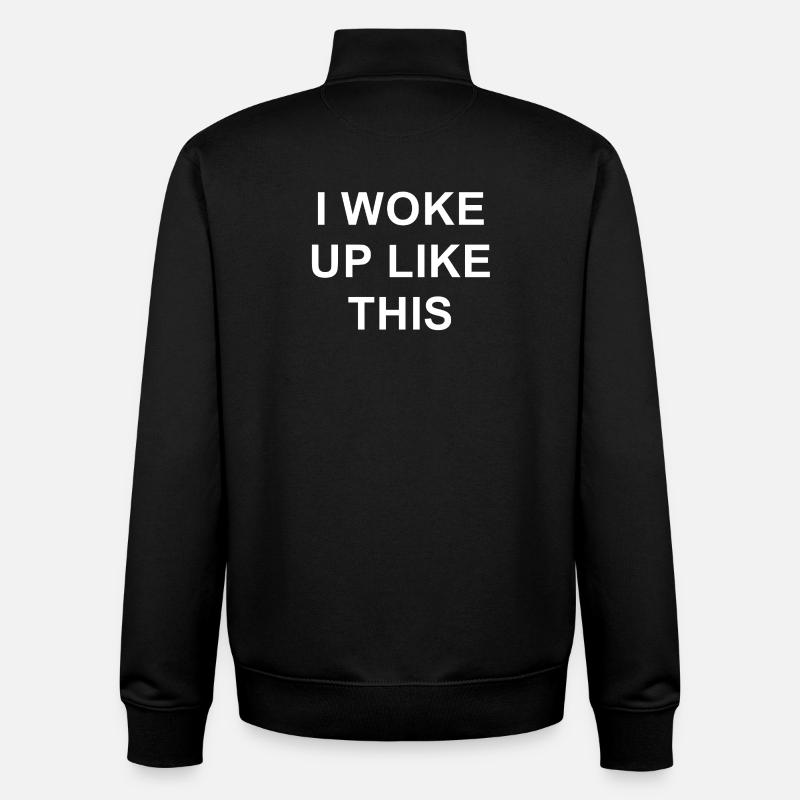 T-shirt à message inspirant - Sweat zippé unisexe en coton bio Stanley/Stella - noir