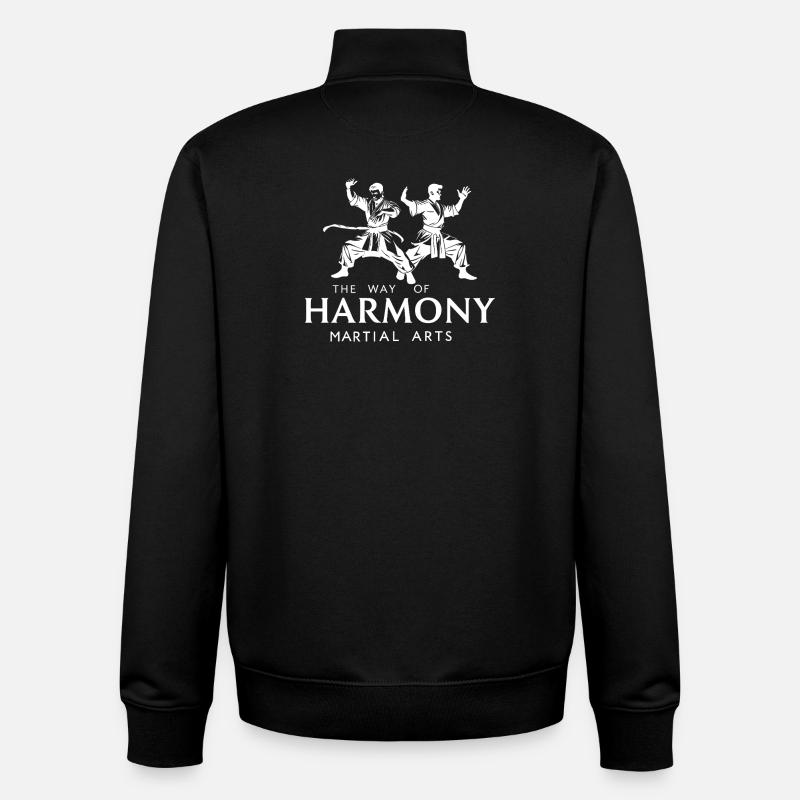 Art martial - Sweat zippé unisexe en coton bio Stanley/Stella - noir