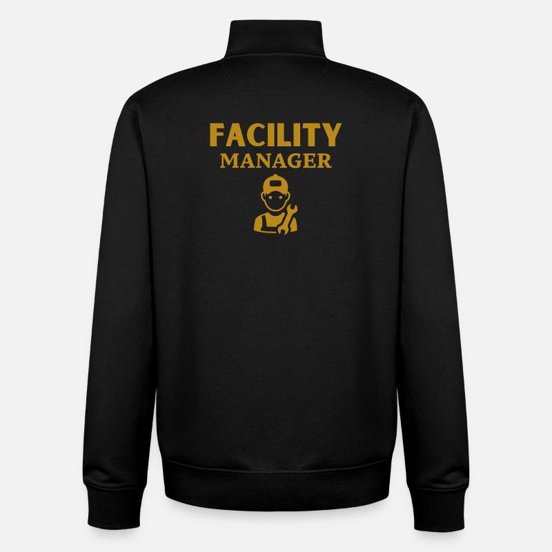 Facility Manager - Unisex Organic Zip Sweatshirt von Stanley/Stella - Schwarz