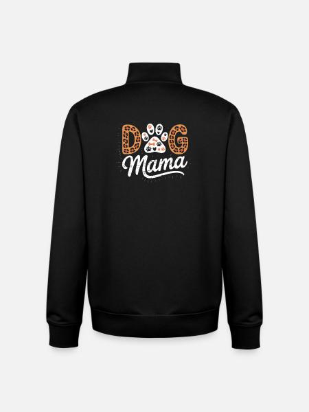Hunde Mama Pfotenliebe Tierfreunde - Unisex Organic Zip Sweatshirt von Stanley/Stella - Schwarz