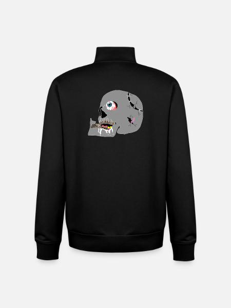 Schädel - Unisex Organic Zip Sweatshirt von Stanley/Stella - Schwarz
