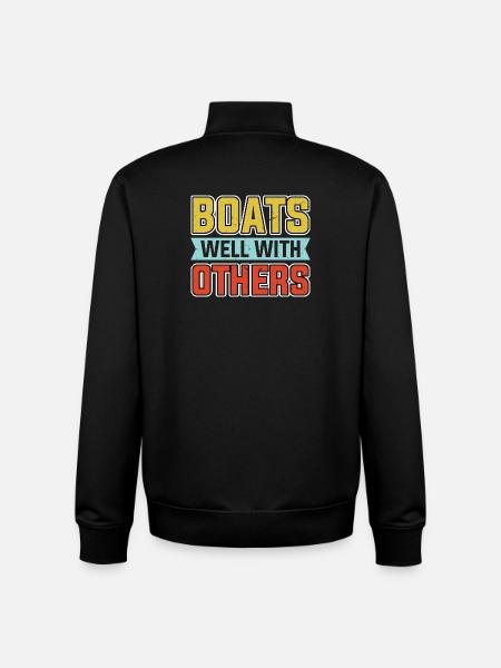 Boote Gut Mit Anderen - Unisex Organic Zip Sweatshirt von Stanley/Stella - Schwarz