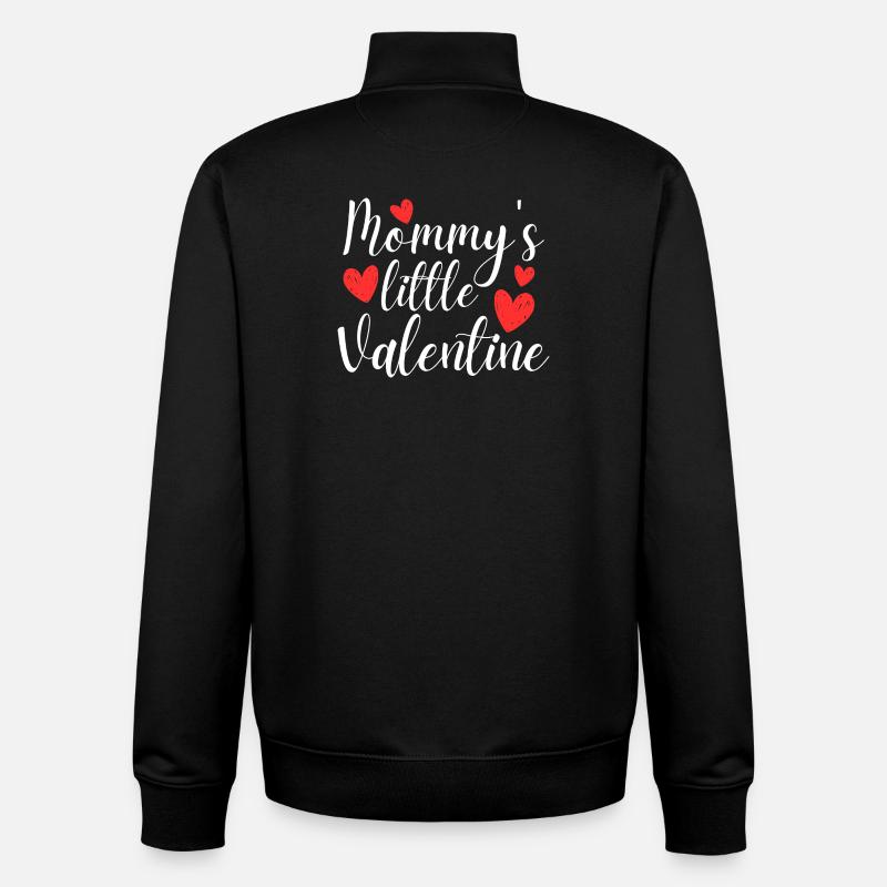 Mamas kleiner Valentin - Unisex Organic Zip Sweatshirt von Stanley/Stella - Schwarz