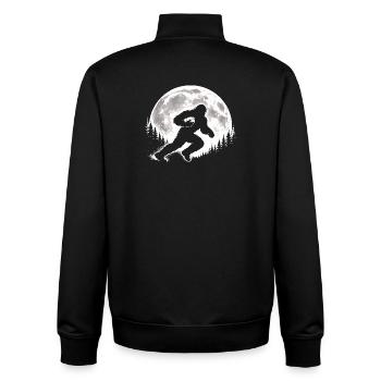 Bigfoot Rugby - Unisex Organic Zip Sweatshirt by Stanley/Stella - black - Back - AI Model Male 185 light (185cm)