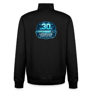 30 Upgrade Abgeschlossen - Unisex Organic Zip Sweatshirt von Stanley/Stella - Schwarz - Hinten - AI Model Male 185 light (185cm)
