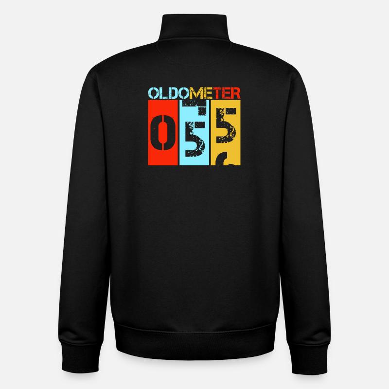 Cinquante-cinquième anniversaire d’Oldometer 55 - Sweat zippé unisexe en coton bio Stanley/Stella - noir