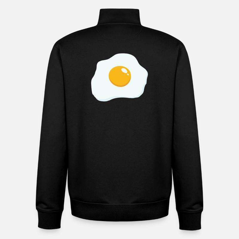 Sunny Side Up - Unisex Organic Zip Sweatshirt by Stanley/Stella - black