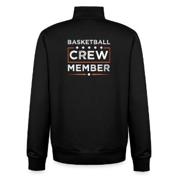 Équipe de basket-ball - Sweat zippé unisexe en coton bio Stanley/Stella - noir - Dos - AI Model Male 185 light (185cm)