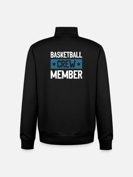 Équipe de basket-ball - Sweat zippé unisexe en coton bio Stanley/Stella - noir