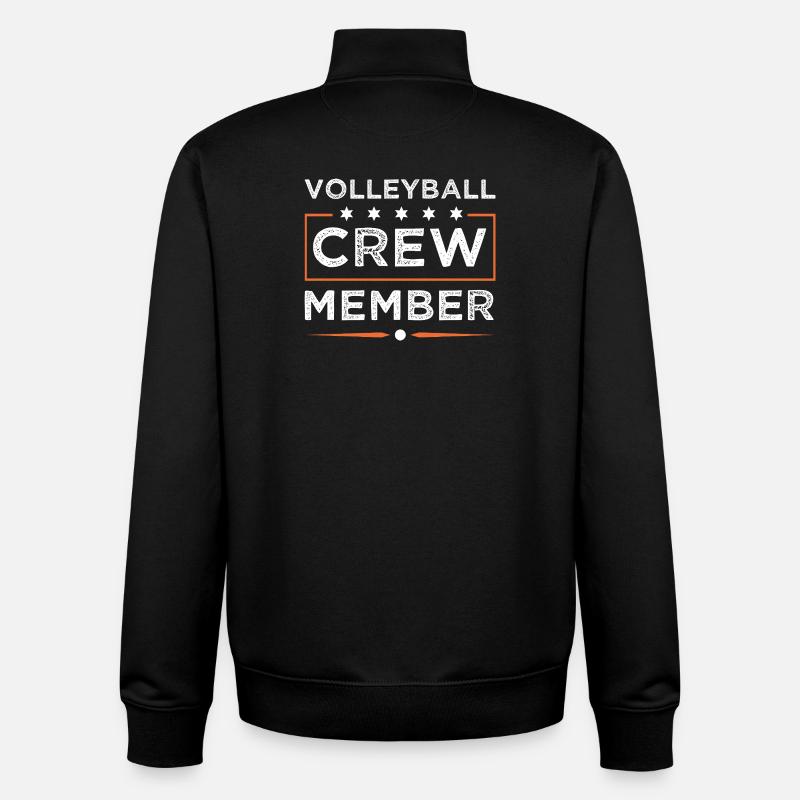 Volleyball Crew - Unisex Organic Zip Sweatshirt von Stanley/Stella - Schwarz