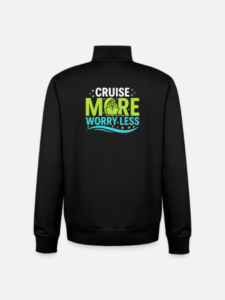 Kreuzfahrt-oma, Oma An Deck, - Unisex Organic Zip Sweatshirt von Stanley/Stella - Schwarz