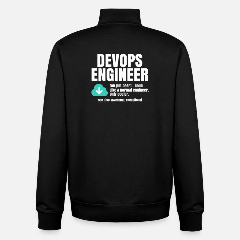 Devops-Ingenieur - Unisex Organic Zip Sweatshirt von Stanley/Stella - Schwarz