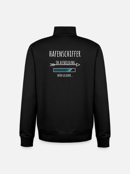 Hafenschiffer Ausbildung Beruf Geschenk - Unisex Organic Zip Sweatshirt von Stanley/Stella - Schwarz