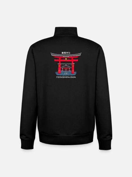 Itsukushima Shrine, Miyajima, Hiroshima. Japan - Unisex Organic Zip Sweatshirt by Stanley/Stella - black