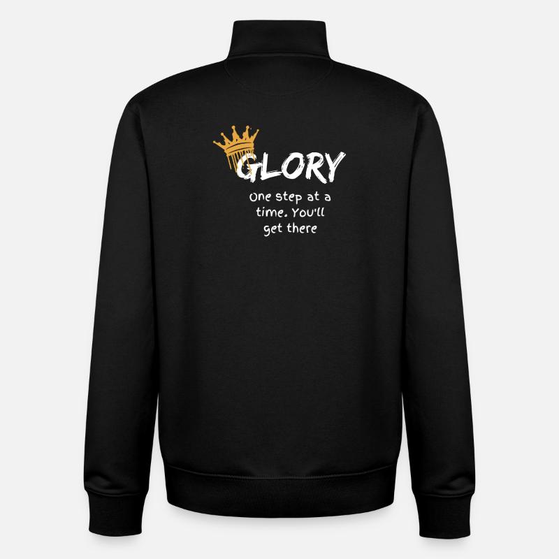 Glory - Sweat zippé unisexe en coton bio Stanley/Stella - noir