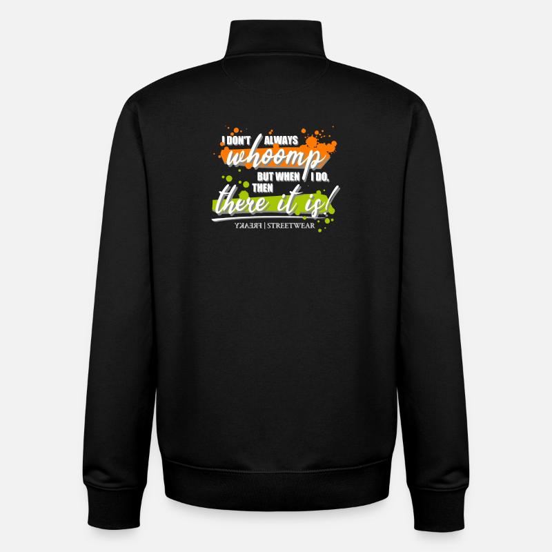 I don't always whoomp - Unisex Organic Zip Sweatshirt von Stanley/Stella - Schwarz