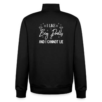 Diamond Painting Artist I Like Big Drills Diamond - Unisex Organic Zip Sweatshirt von Stanley/Stella - Schwarz - Hinten - AI Model Male 185 light (185cm)