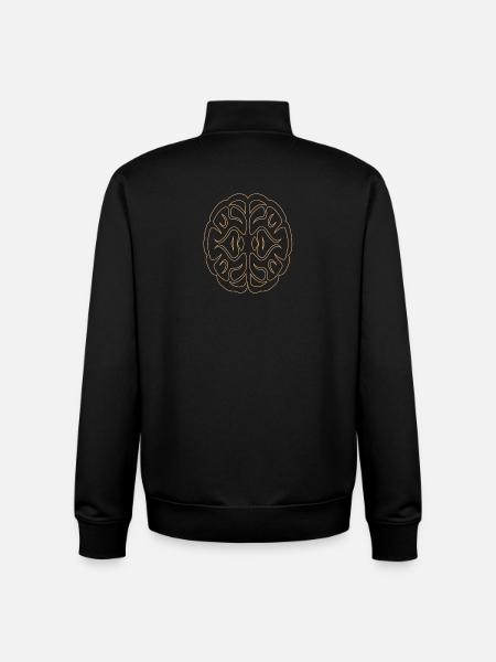 Brain01 - Unisex Organic Zip Sweatshirt von Stanley/Stella - Schwarz