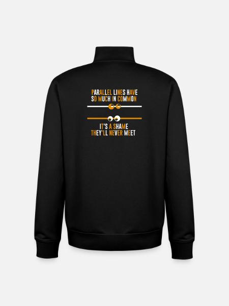 Funny Math Sayings Math Teacher - Unisex Organic Zip Sweatshirt by Stanley/Stella - black