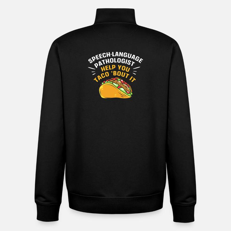 SLP Speech Therapist Speech Pathologist - Unisex Organic Zip Sweatshirt by Stanley/Stella - black