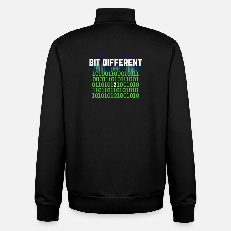 Etwas Anders – Nerdy Binary Error Design - Unisex Organic Zip Sweatshirt von Stanley/Stella - Schwarz