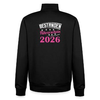 Führerschein 2026 Fahrprüfung Führerscheinprüfung - Unisex Organic Zip Sweatshirt von Stanley/Stella - Schwarz - Hinten - AI Model Male 185 light (185cm)