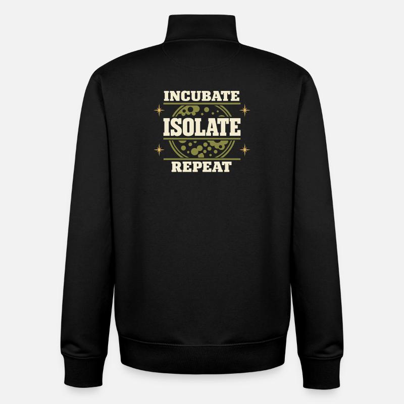 Mikrobiologie - Unisex Organic Zip Sweatshirt von Stanley/Stella - Schwarz