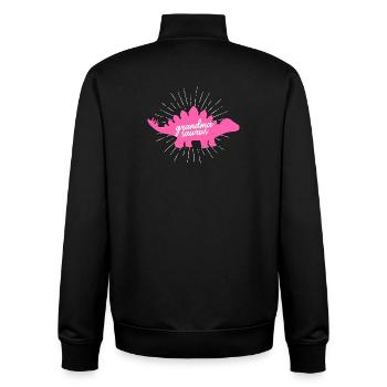 Grandmasaure Brachiosaurus : design drôle de dinosaure - Sweat zippé unisexe en coton bio Stanley/Stella - noir - Dos - AI Model Male 185 light (185cm)