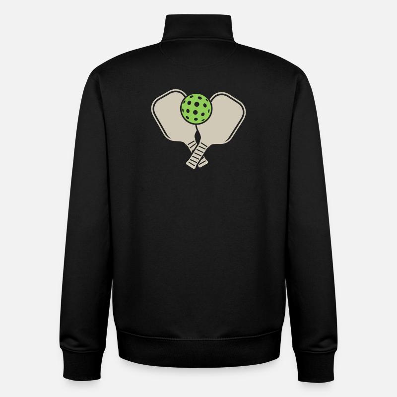 Pickleball - Unisex Organic Zip Sweatshirt von Stanley/Stella - Schwarz