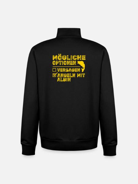 Fisch Albin - Unisex Organic Zip Sweatshirt von Stanley/Stella - Schwarz