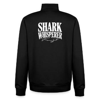 Hai-Flüsterer - Unisex Organic Zip Sweatshirt von Stanley/Stella - Schwarz - Hinten - AI Model Male 185 light (185cm)