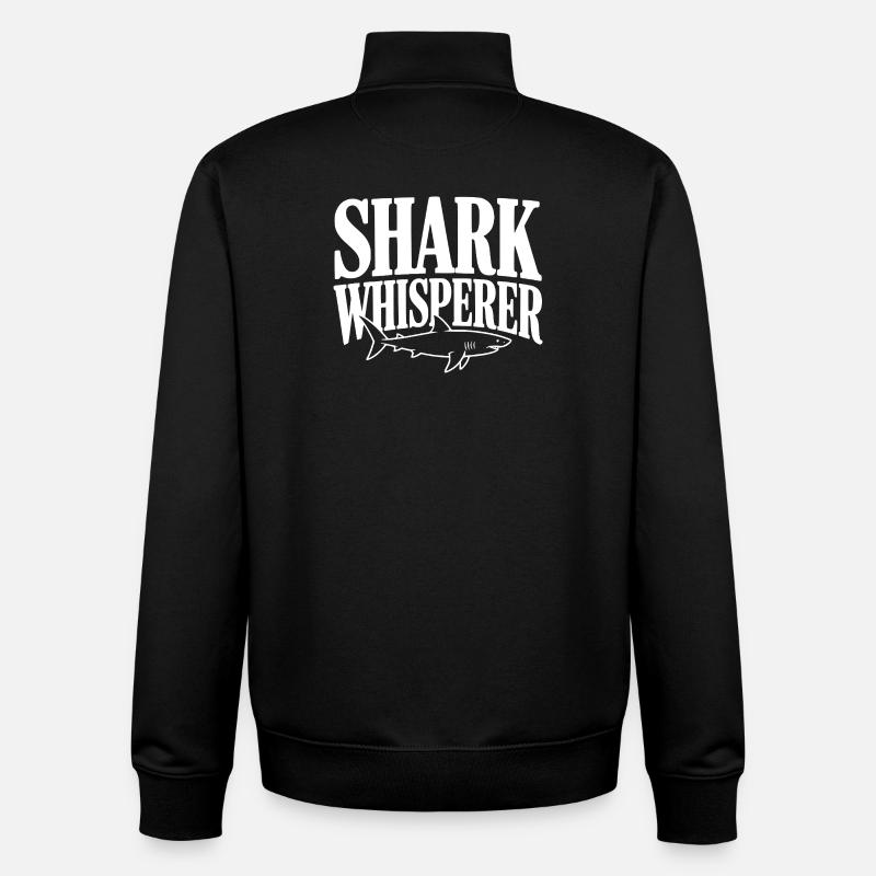 Hai-Flüsterer - Unisex Organic Zip Sweatshirt von Stanley/Stella - Schwarz
