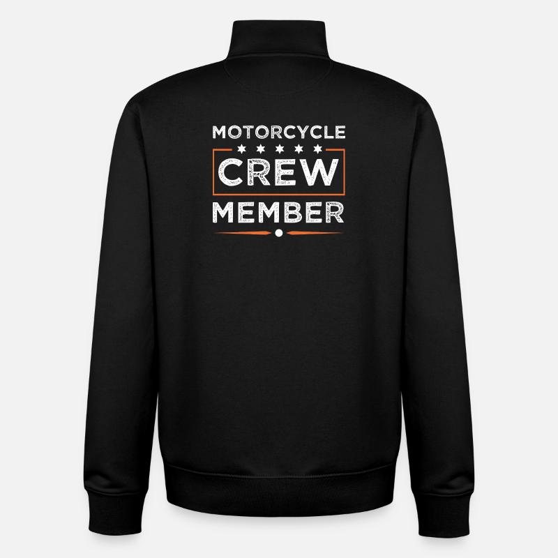 Motorcycle Crew - Unisex Organic Zip Sweatshirt von Stanley/Stella - Schwarz