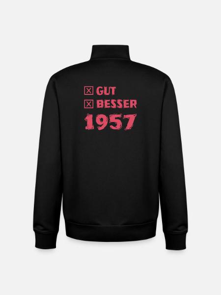 1957 - Unisex Organic Zip Sweatshirt von Stanley/Stella - Schwarz