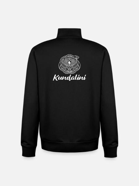 Kundalini Serpent Eye Mandala - Unisex Organic Zip Sweatshirt by Stanley/Stella - black