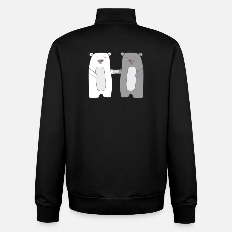 Bears - Unisex Organic Zip Sweatshirt by Stanley/Stella - black