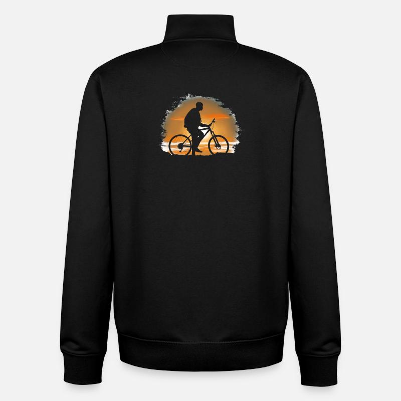 Fahrrad - Unisex Organic Zip Sweatshirt von Stanley/Stella - Schwarz