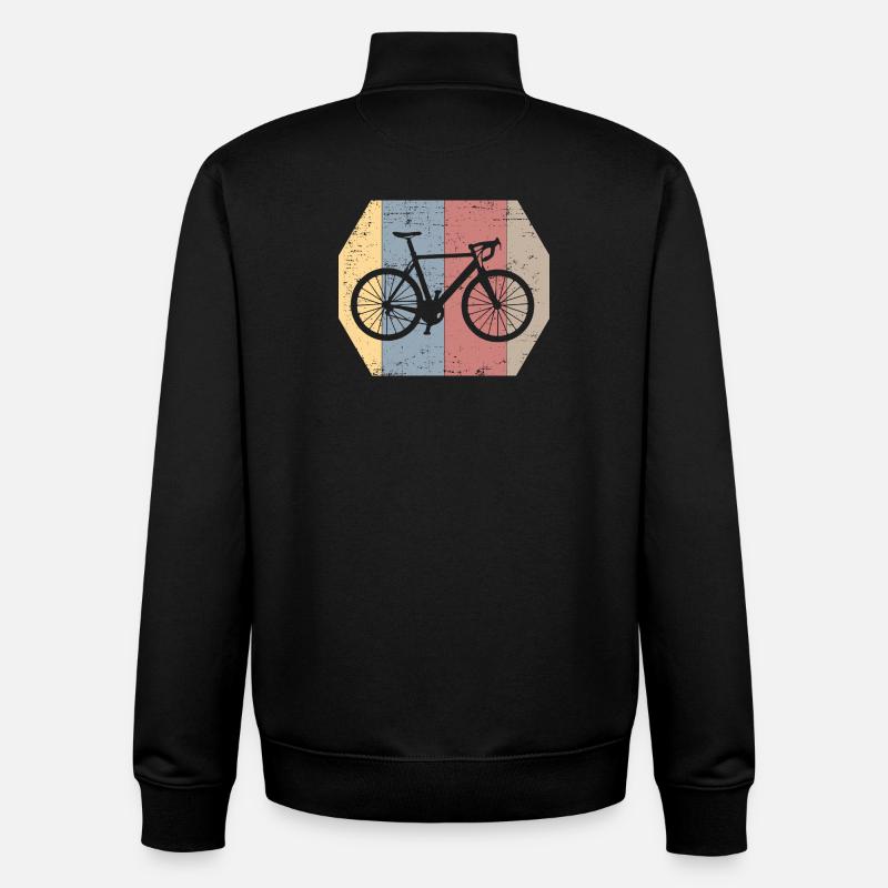 vélo - Sweat zippé unisexe en coton bio Stanley/Stella - noir