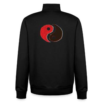 Yin Yang Symbol chinesisch Tai Chi Qigong Kung Fu - Unisex Organic Zip Sweatshirt von Stanley/Stella - Schwarz - Hinten - AI Model Male 185 light (185cm)