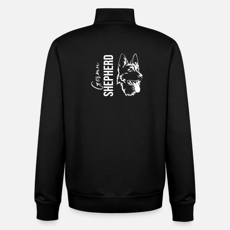 Deutscher Schäferhund - Unisex Organic Zip Sweatshirt von Stanley/Stella - Schwarz